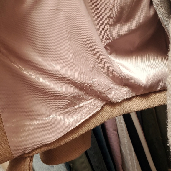 H&M wool blend Long biker jacket, Size 2 - Picture 9 of 16